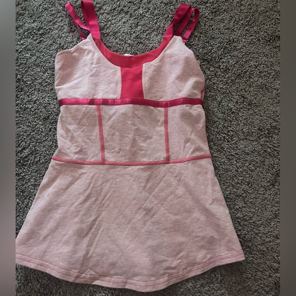 Lululemon pink Strappy Tank Top